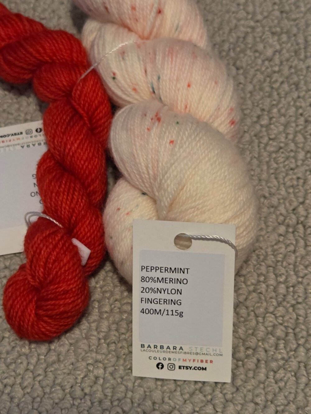 Hand Dyed Sock Yarn - Color of My Fibre - Picture 2 of 2